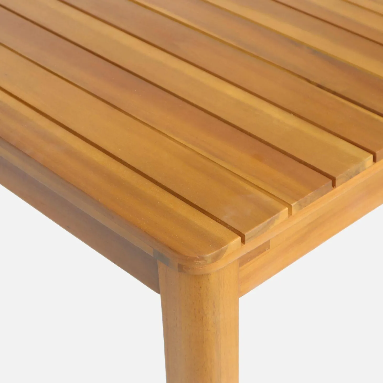 Acacia tuintafel met afgeronde hoeken, 8 personen