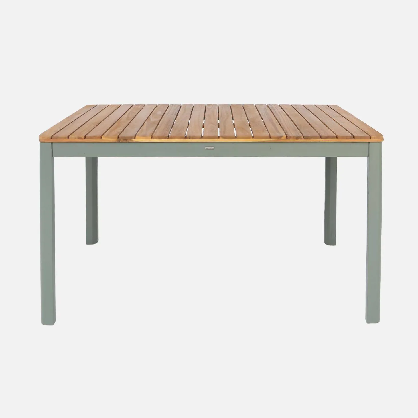 Acacia tuintafel met afgeronde hoeken, 6 plaatsen