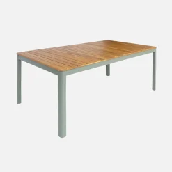 Acacia tuintafel met afgeronde hoeken, 8 personen
