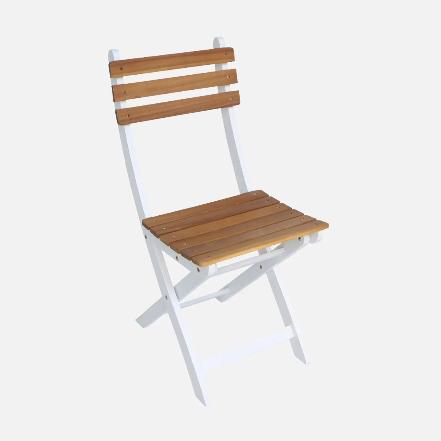 Acacia tuintafel met ronde hoeken, 6 stoelen