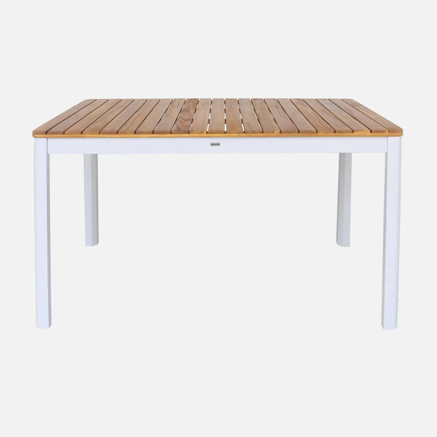 Acacia tuintafel met ronde hoeken, 6 stoelen
