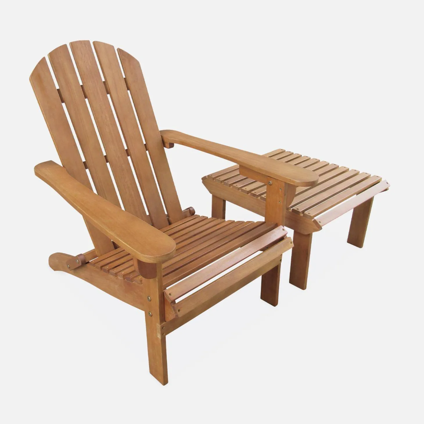 Adirondack tuinstoel met voetenbank