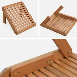 Adirondack tuinstoel met voetenbank