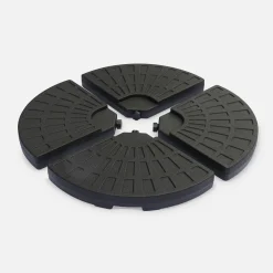 Afgeronde vulbare tegels voor parasol 48x48cm (set van 4)
