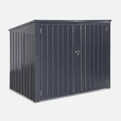 Afvalhok gegalvaniseerd staal, L173xB101xH 131-190 cm (1,75m2)