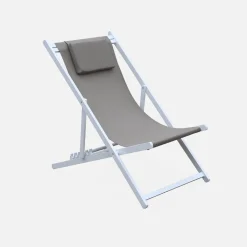 Aluminium ligstoel met meerdere posities (set van 2)