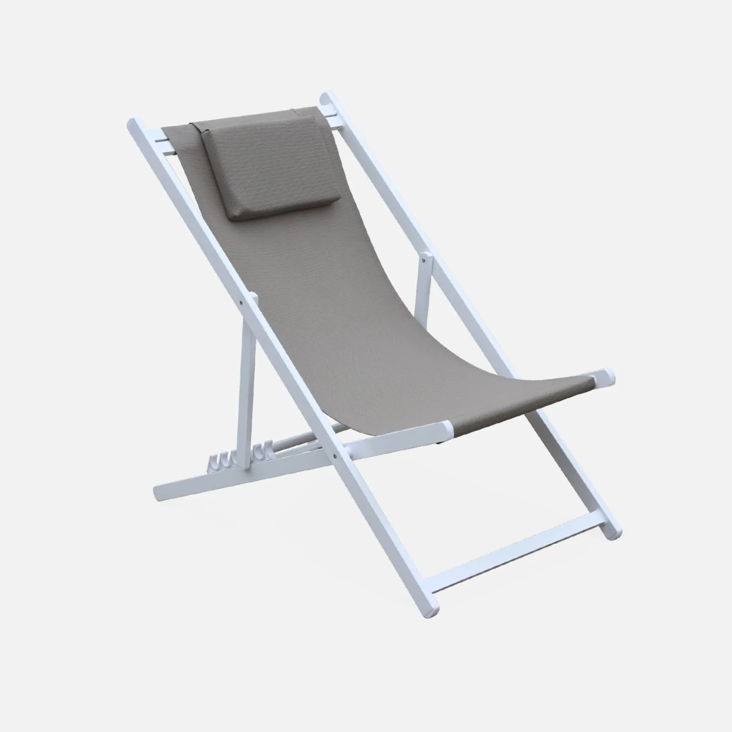 Aluminium ligstoel met meerdere posities (set van 2)