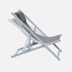 Aluminium ligstoel met meerdere posities (set van 2)