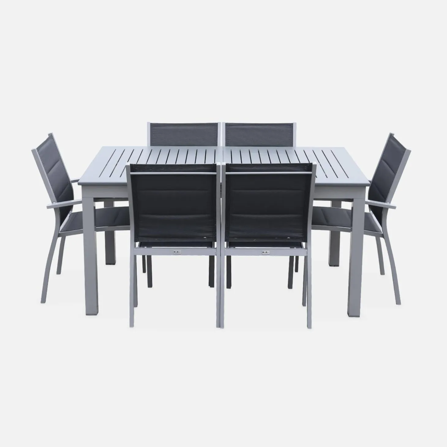 Aluminium tuinset 6 plaatsen