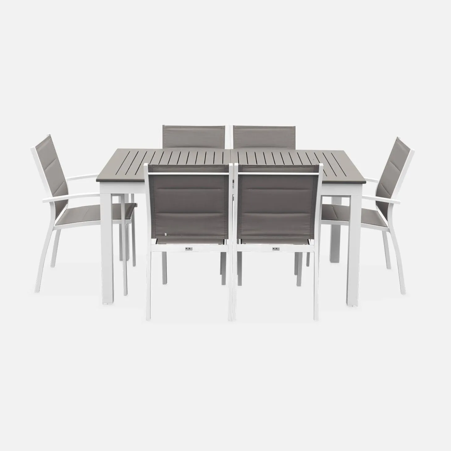 Aluminium tuinset 6 plaatsen