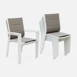 Aluminium tuinset 6 plaatsen