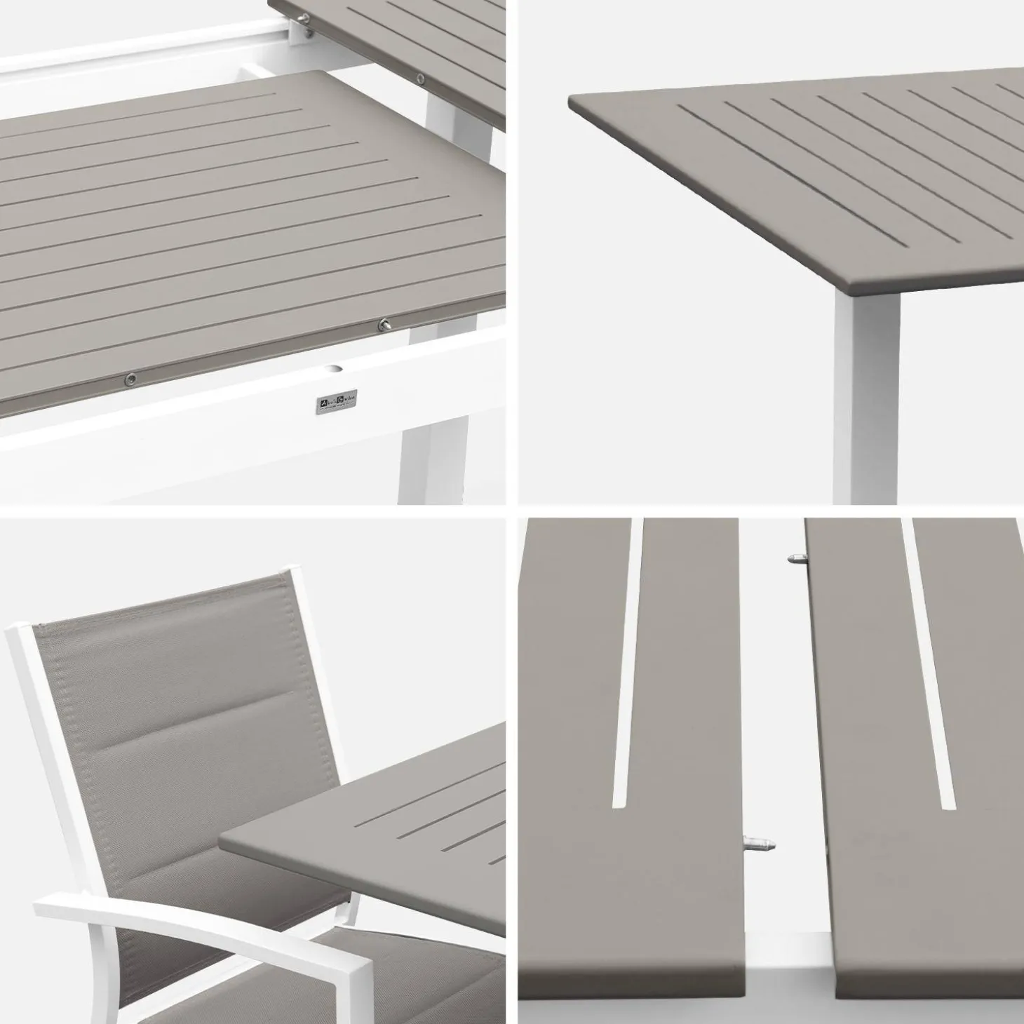 Aluminium tuinset 6 plaatsen