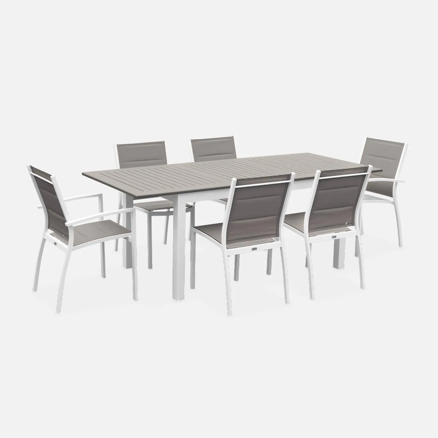 Aluminium tuinset 6 plaatsen