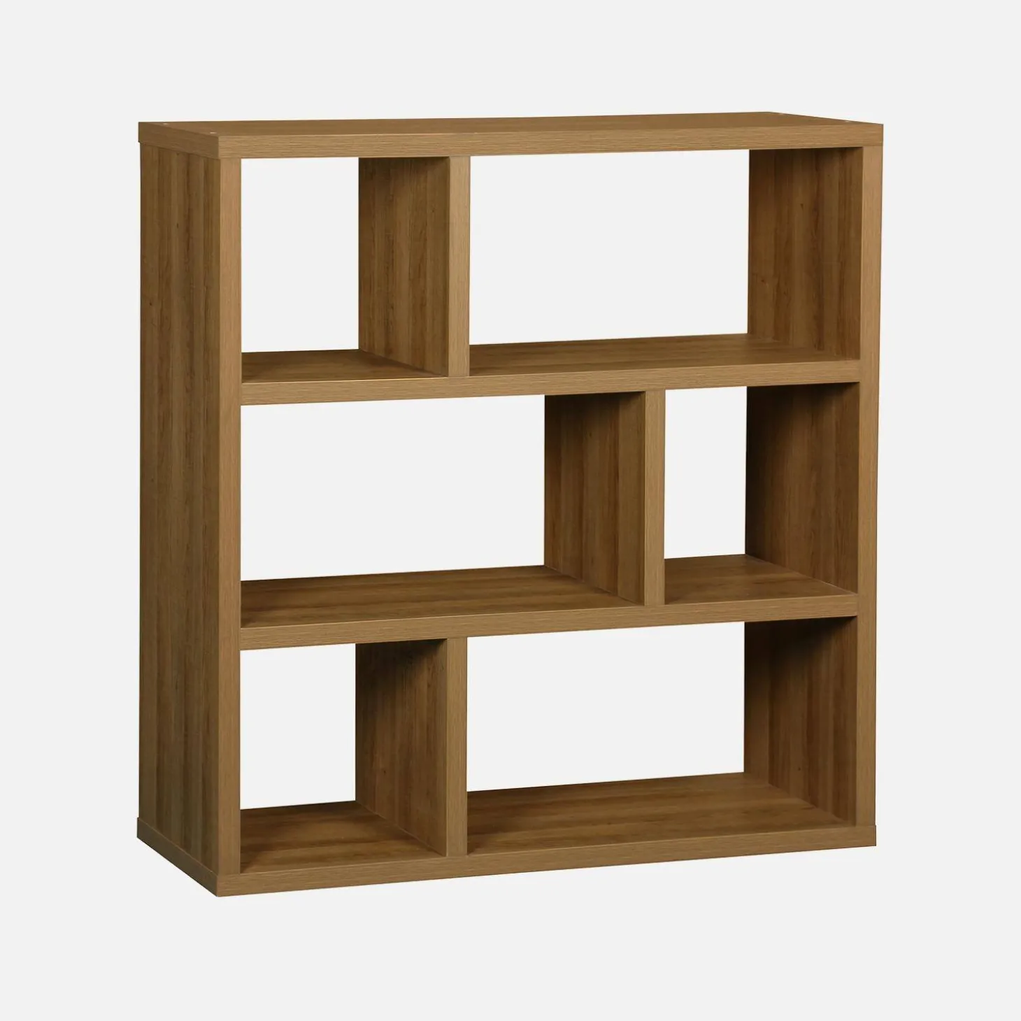 Asymmetrische vakkenkast 2x3 met 6 vakken