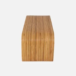 Bank, bedeinde in natuurlijk rotan, 100cm