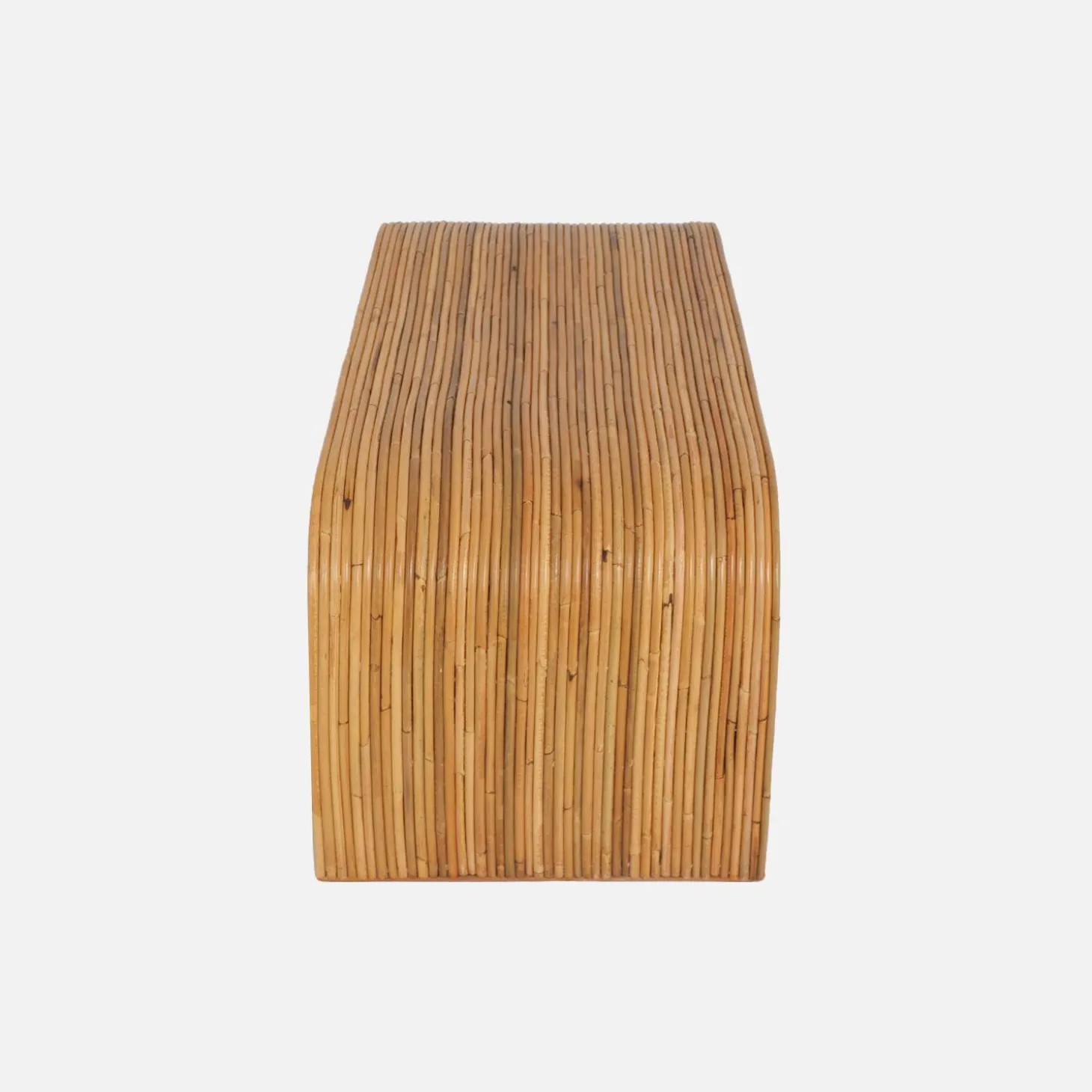 Bank, bedeinde in natuurlijk rotan, 100cm