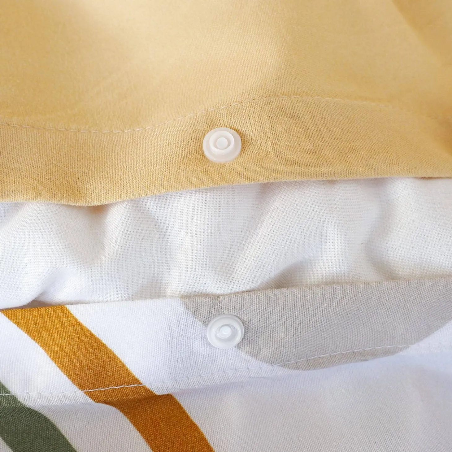 Beddengoed microvezel oranje en print omkeerbaar