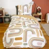 Beddengoed microvezel oranje en print omkeerbaar