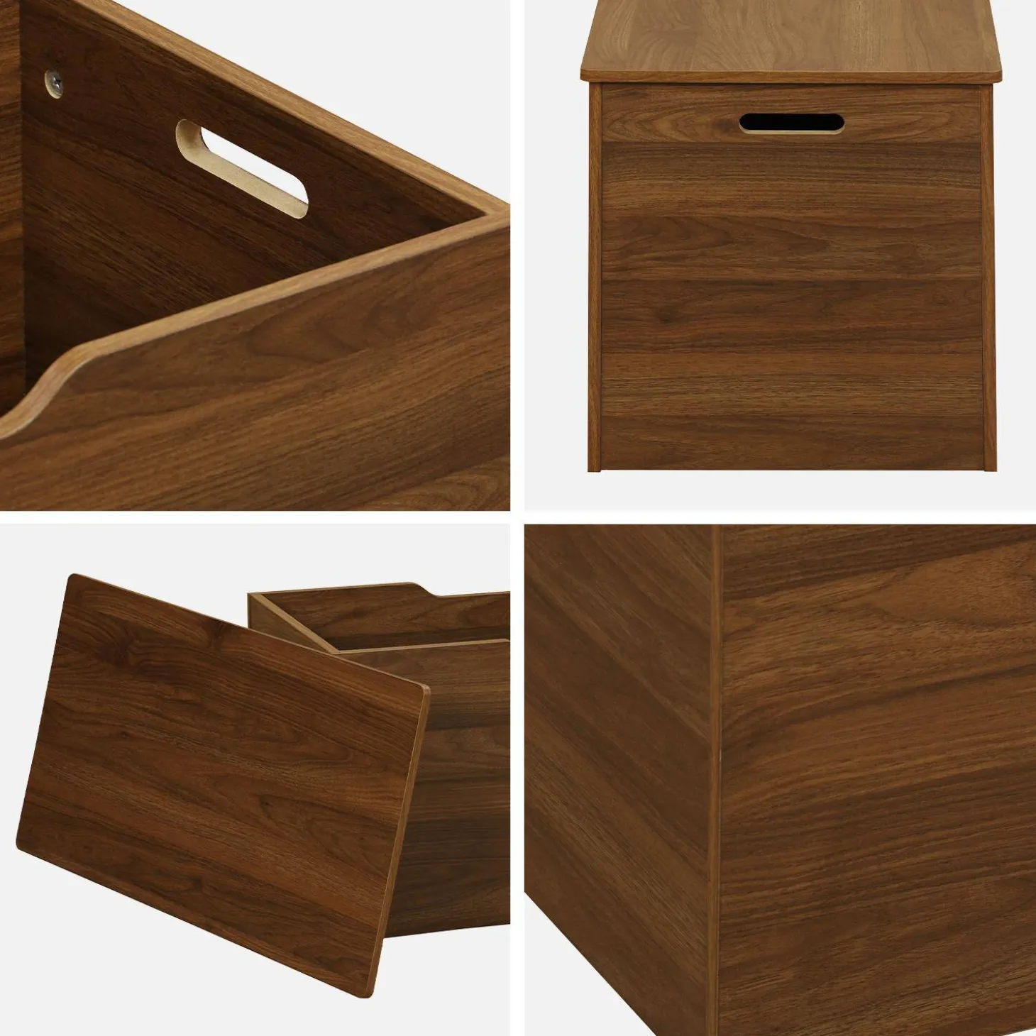 Bedeinde, walnootkleurig houtdecor