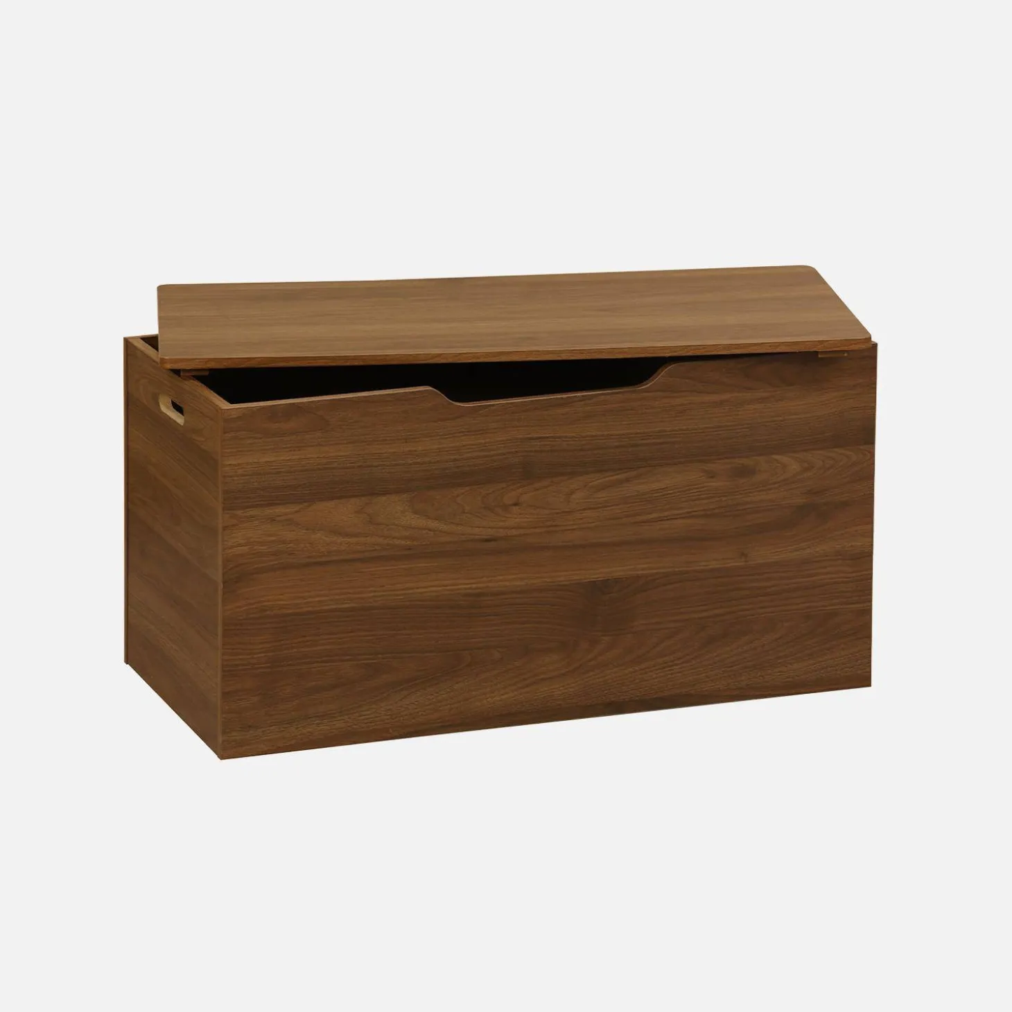 Bedeinde, walnootkleurig houtdecor