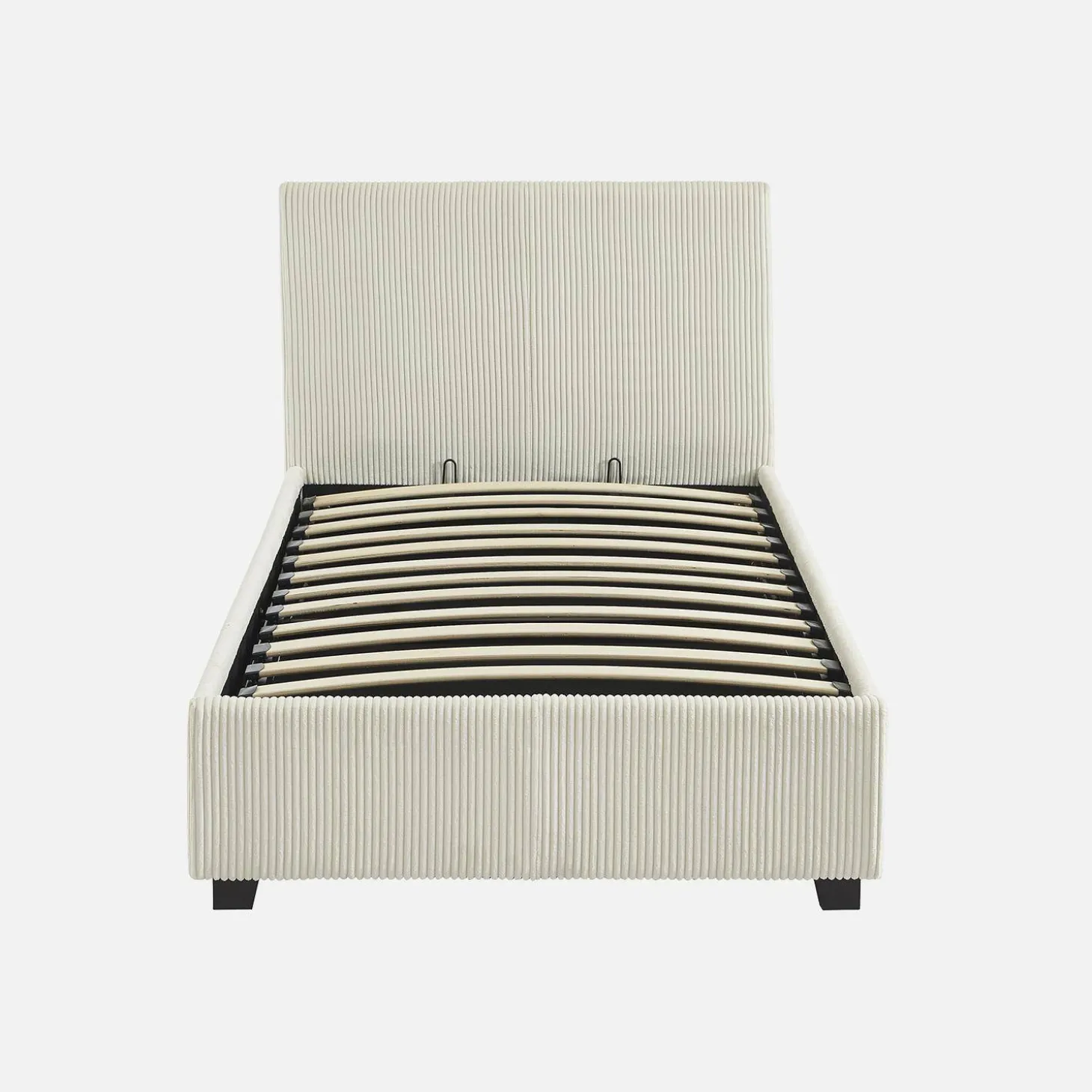 Bed met lattenbodem en hoofdeinde, 90 x 190cm, corduroy