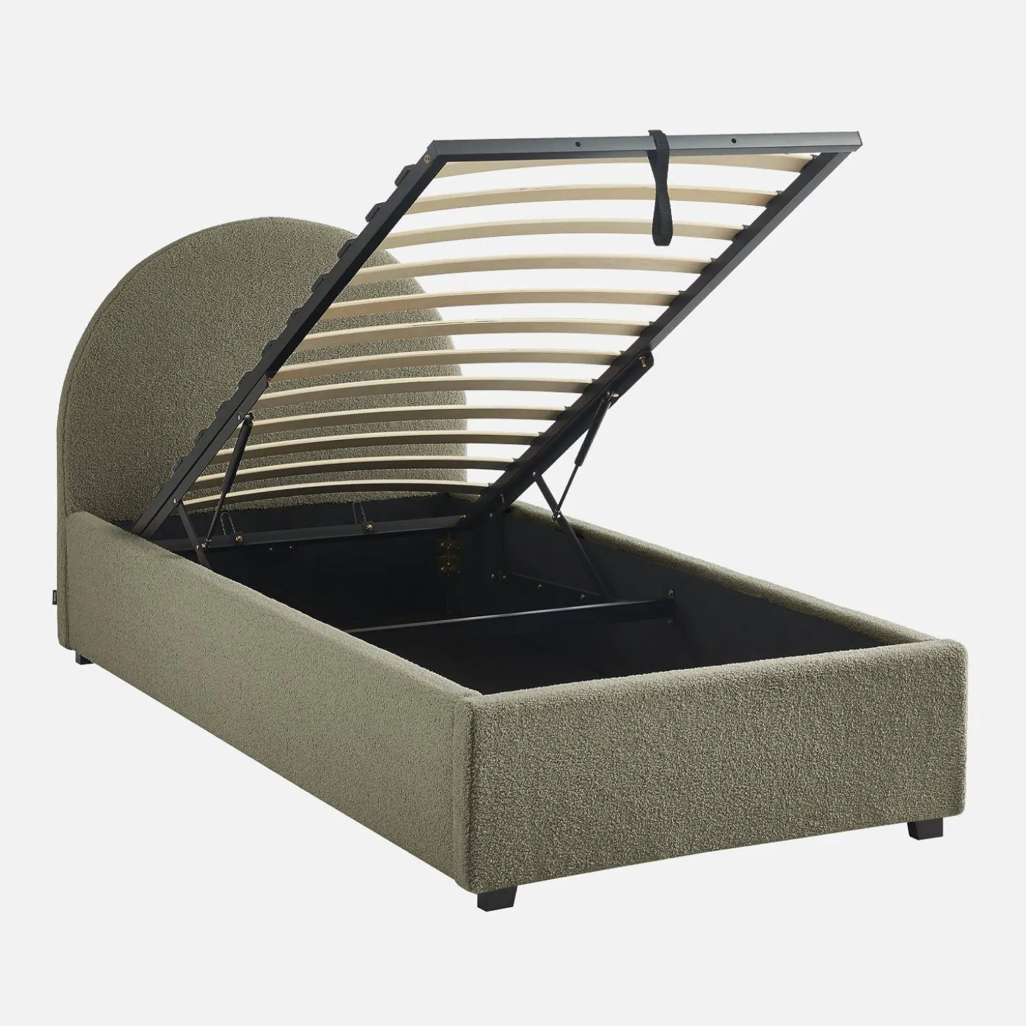 Bed met lattenbodem en hoofdeinde, 90 x 190cm