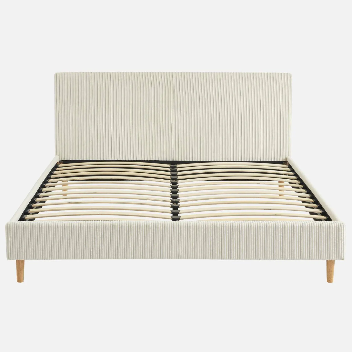 Bed met lattenbodem en hoofdeinde, 160x200cm corduroy