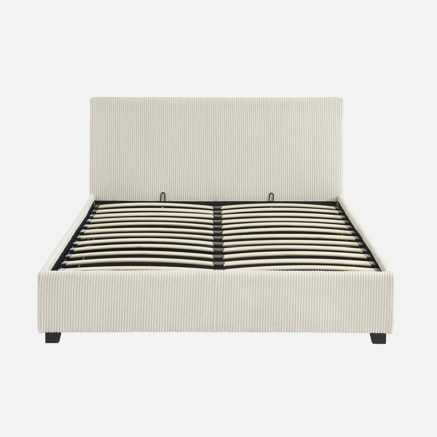 Bed met lattenbodem en hoofdeinde, 140 x 190cm, corduroy