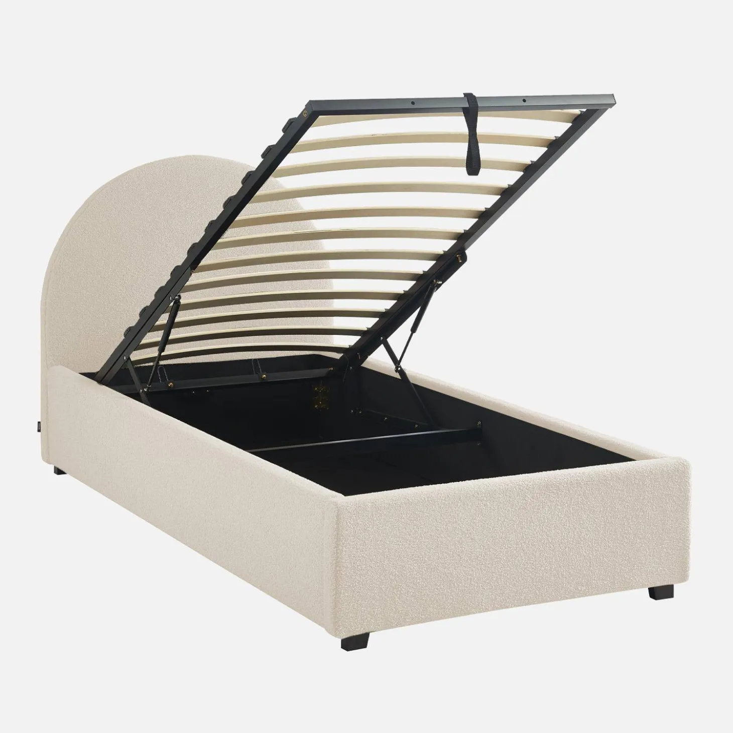 Bed met lattenbodem en hoofdeinde, 90 x 190cm