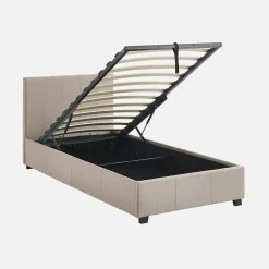Bed met lattenbodem en hoofdeinde, 90 x 190cm
