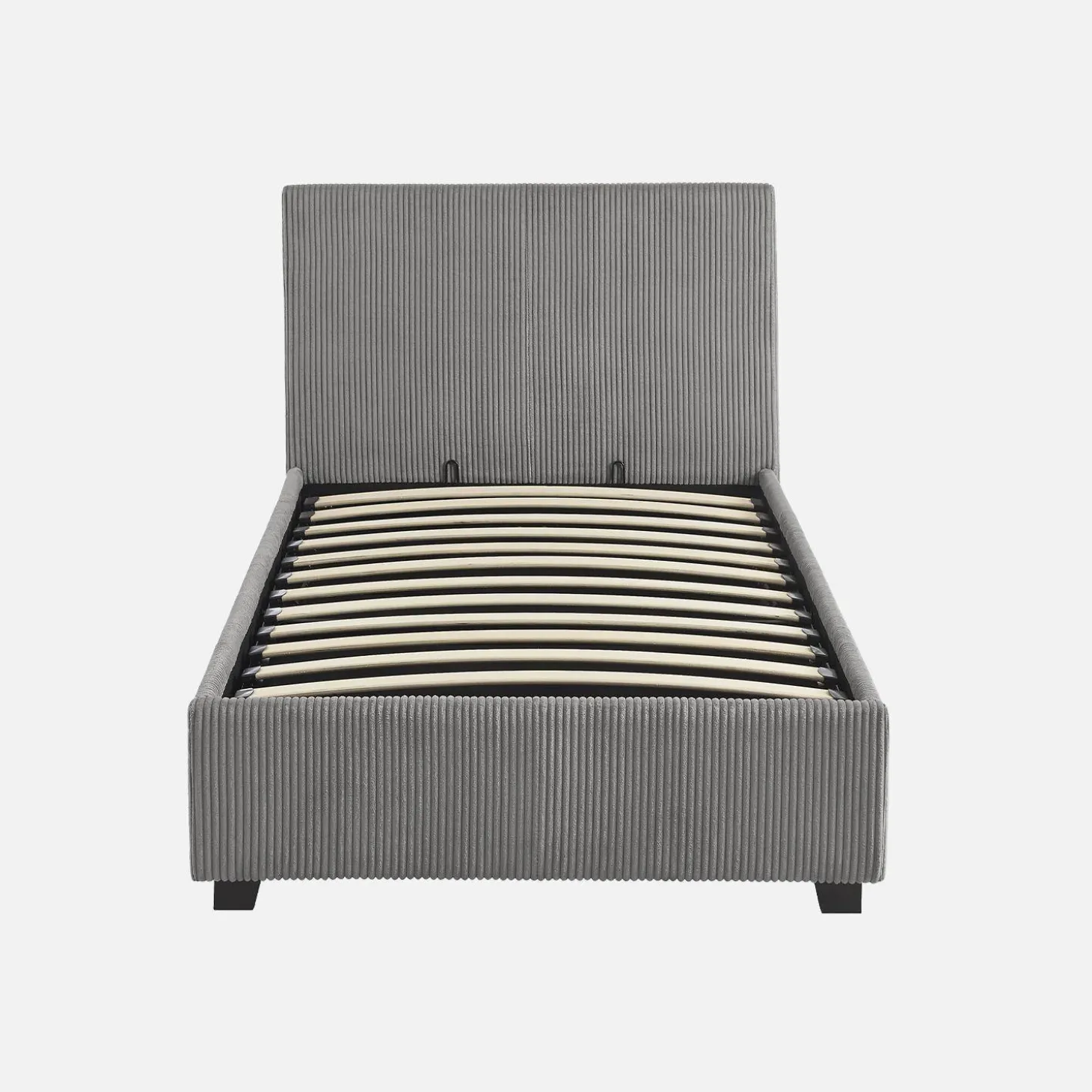 Bed met lattenbodem en hoofdeinde, 90 x 190cm, corduroy