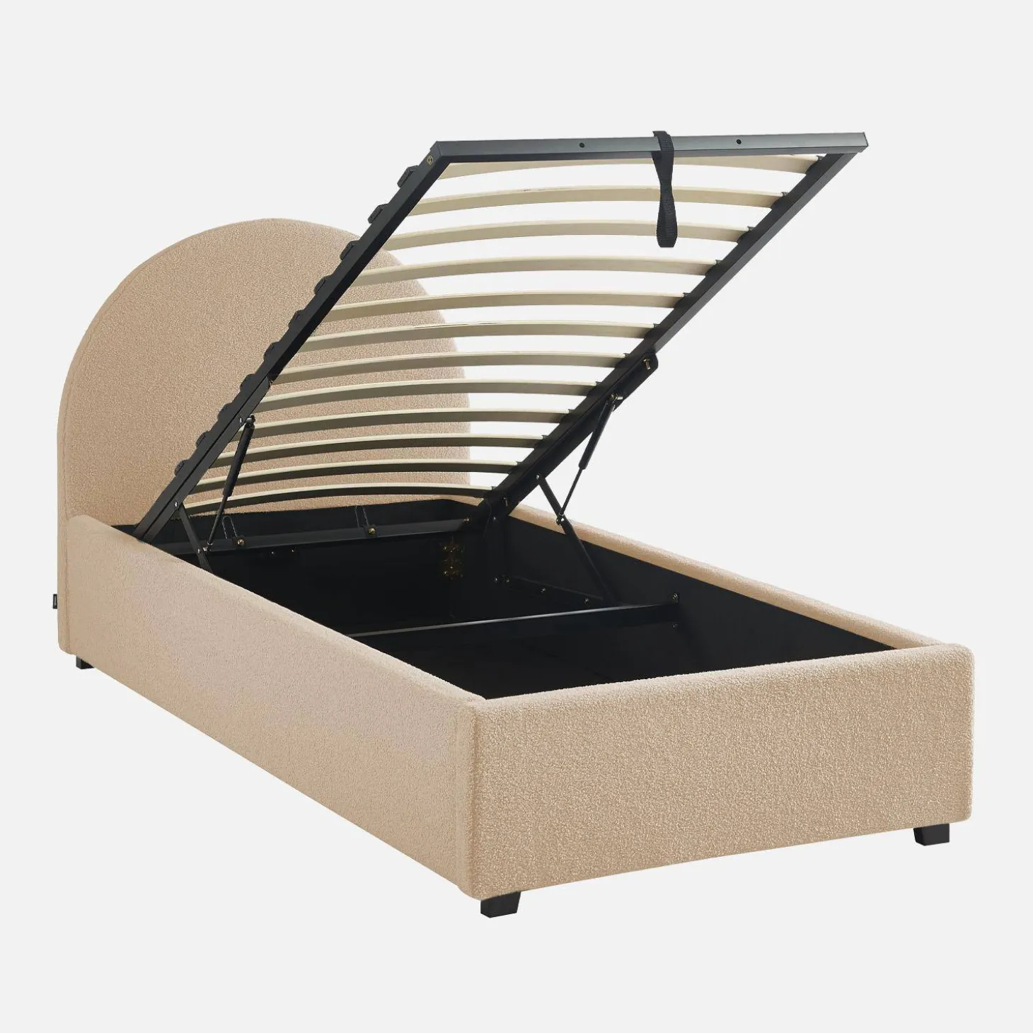 Bed met lattenbodem en hoofdeinde, 90 x 190cm