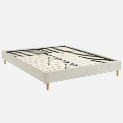 Bed met lattenbodem 160 x 200cm corduroy (fijne rib)