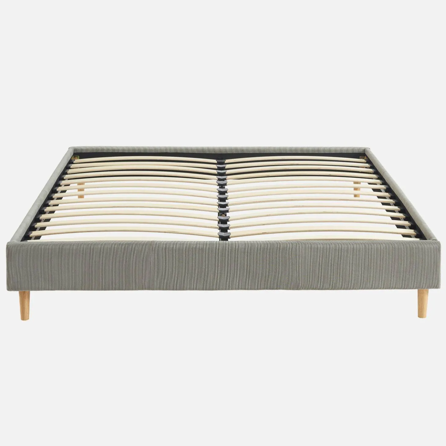 Bed met lattenbodem 160 x 200cm corduroy (fijne rib)
