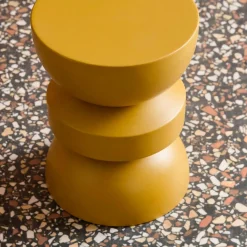 Bijzettafel, hoektafel, nachtkastje metaal Ø32 x 43,5cm