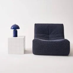 Bijzettafel kubus matte keramieklook met tegels van 40 x 40 cm