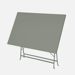 Bistrotafel met 4 stoelen inklapbaar metaal 110 x 70cm