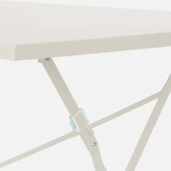 Bistrotafel met 4 stoelen inklapbaar metaal 110 x 70cm