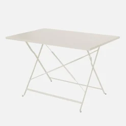 Bistrotafel met 4 stoelen inklapbaar metaal 110 x 70cm