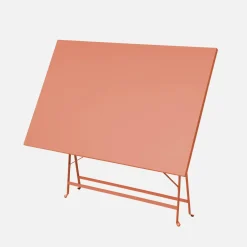 Bistrotafel met 4 stoelen inklapbaar metaal 110 x 70cm