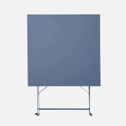 Bistrotafel met 2 stoelen inklapbaar metaal 70 x 70cm