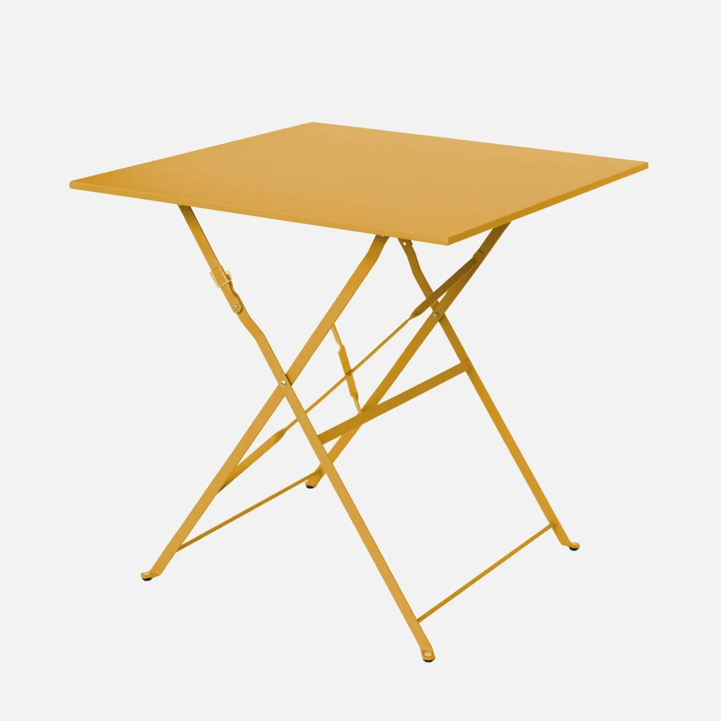 Bistrotafel met 2 stoelen inklapbaar metaal 70 x 70cm