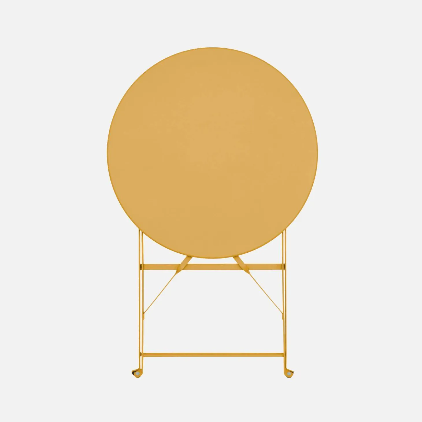 Bistrotafel met 2 stoelen inklapbaar metaal Ø60 x 70cm