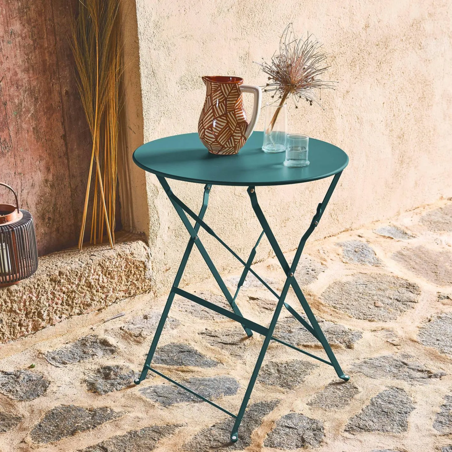 Bistrotafel voor 2 personen inklapbaar metaal Ø60cm