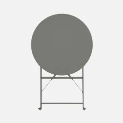 Bistrotafel voor 2 personen inklapbaar metaal Ø60cm