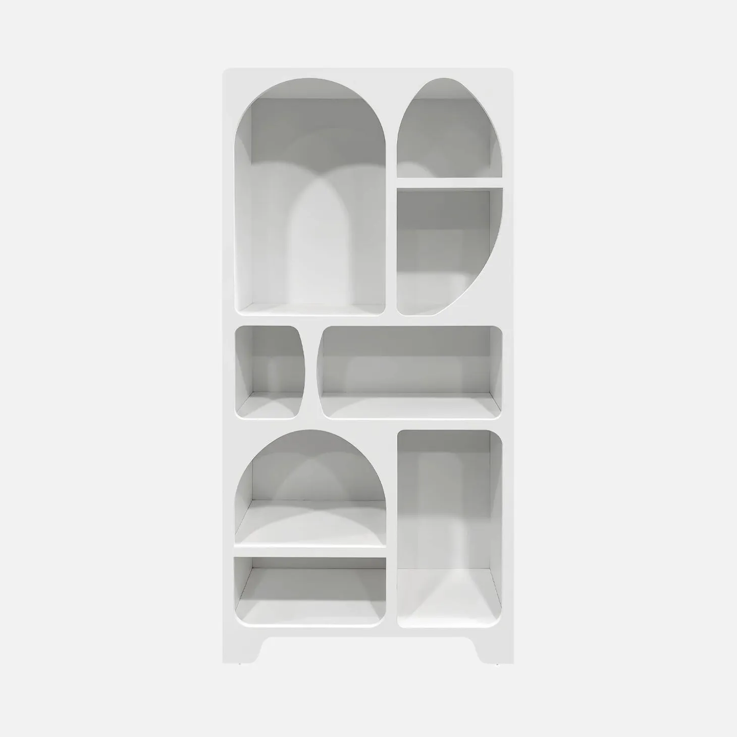 Boekenkast met 8 vakken houtdecor organisch 80cm