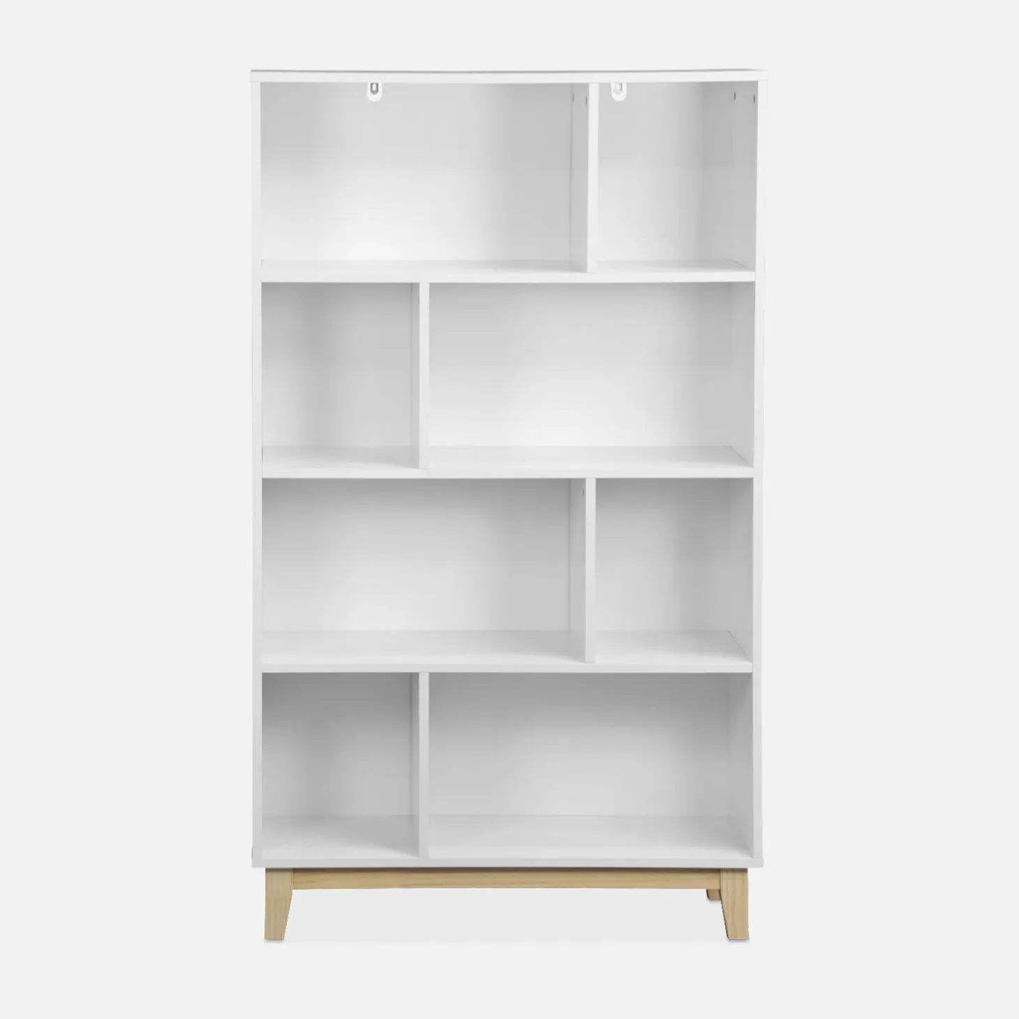 Boekenkast 8 vakken houtdecor 80cm