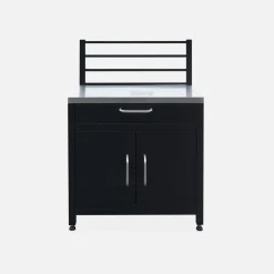 Buitenkeuken met 4 stalen modules