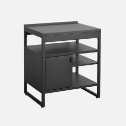 Buitenkeukenmodule 1 deur 3 planken van staal L80cm