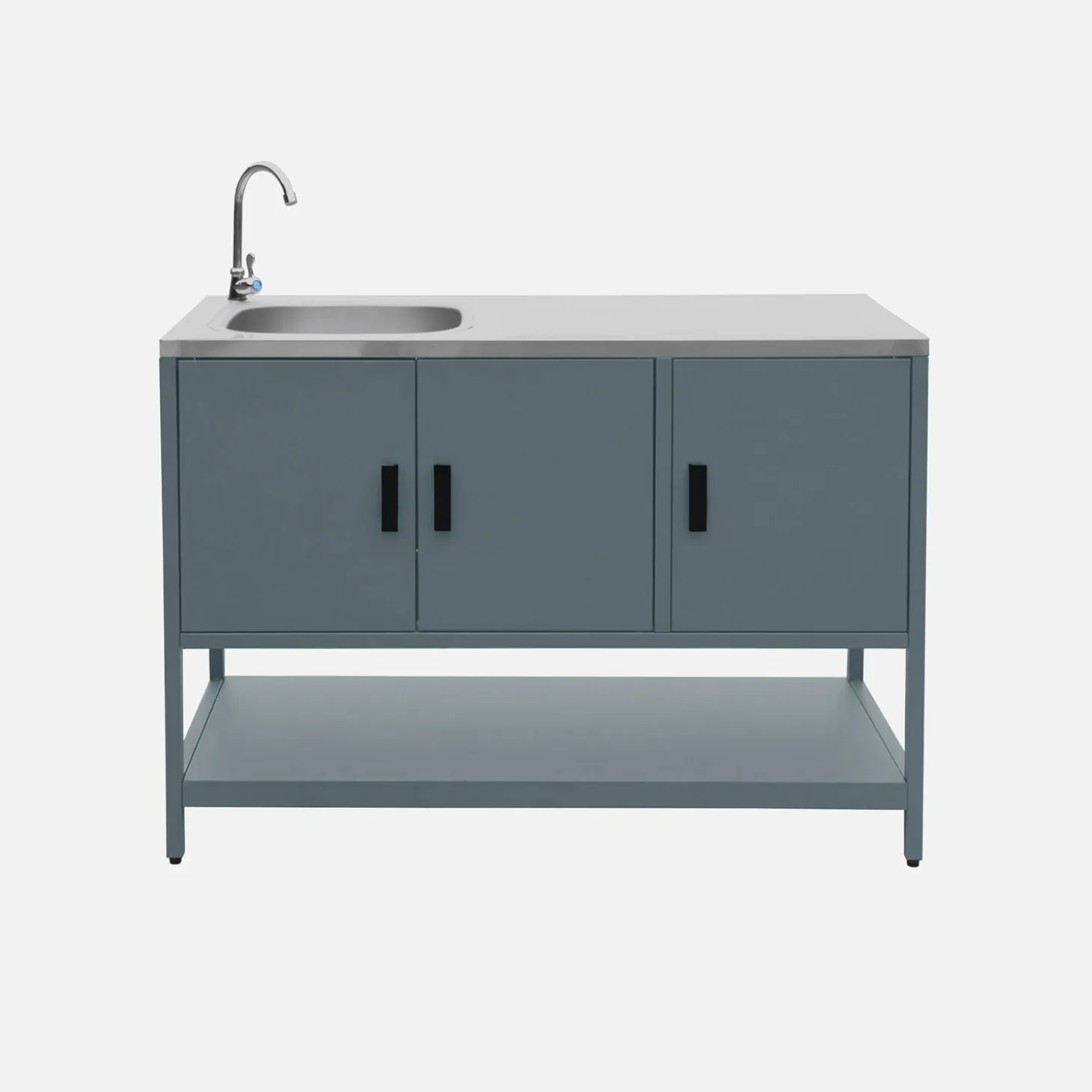 Buitenkeuken 3 modules incl. een gootsteen staal